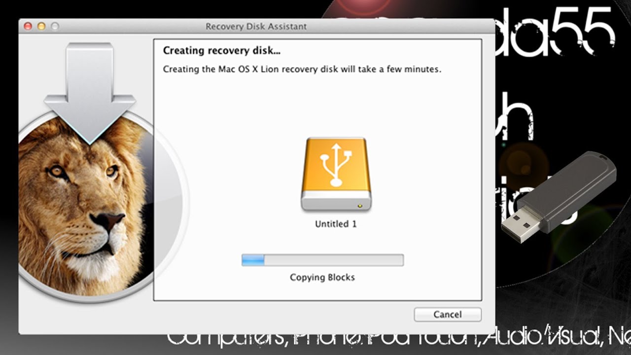 Recovery disk assistant for el capitan drive